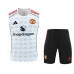 Manchester United Adult White Training Sleeveless Football Kit 2025-26