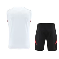 Manchester United Adult White Training Sleeveless Football Kit 2025-26