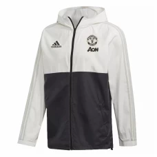 Manchester United All Weather Windrunner Jacket White Black 2020 2021