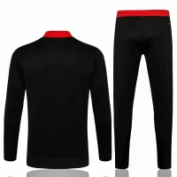 Manchester United Black Presentation Football Tracksuit 2021-22