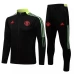 Manchester United Black Training Presentation Football Tracksuit 2021-22