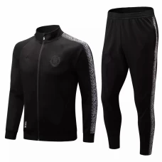 Manchester United Black Training Presentation Football Tracksuit 2022-23