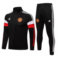 Manchester United Black Training Presentation Football Tracksuit 2021-22