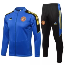 Manchester United Blue Presentation Football Tracksuit 2021-22