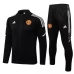 Manchester United FC Black Training Presentation Football Tracksuit 2021-22