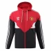 Manchester United Mens Training All Weather Football Jacket Red 2023-24