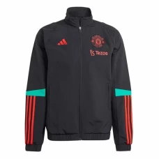 Manchester United Mens Training Presentation Football Jacket 2023-24 Black