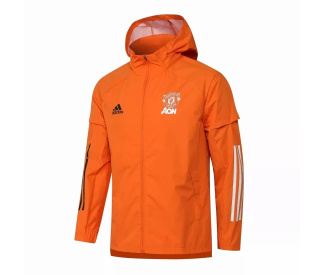 Manchester United Orange Training Storm Jacket 2021