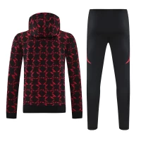 Manchester United FC Adult Pre Match Training Hooded Sweat Football Tracksuit 2024-25