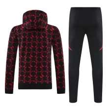 Manchester United FC Adult Pre Match Training Hooded Sweat Football Tracksuit 2024-25