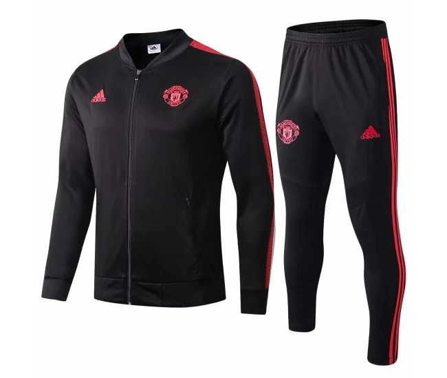 Manchester United Presentation Black Football Tracksuit 2019-20