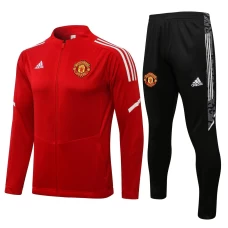 Man United Red Training Presentation Football Tracksuit 2021-22