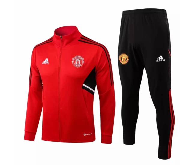 Manchester United Red Training Presentation Football Tracksuit 2022-23