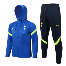 Tottenham Hotspur Blue Hooded Presentation Football Tracksuit 2021-22