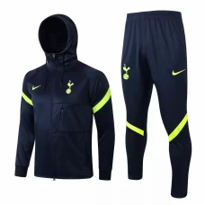 Tottenham Hotspur Navy Hooded Presentation Football Tracksuit 2021-22