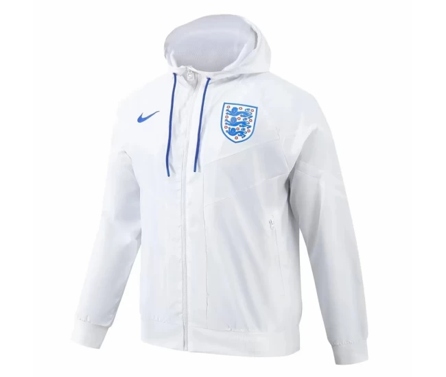 England Mens Hooded Windbreaker Football Jacket 2024-25