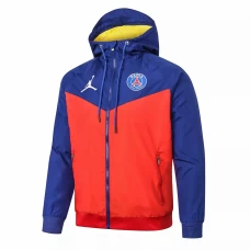 PSG Jordan All Weather Windrunner Jacket Blue Red 2020 2021