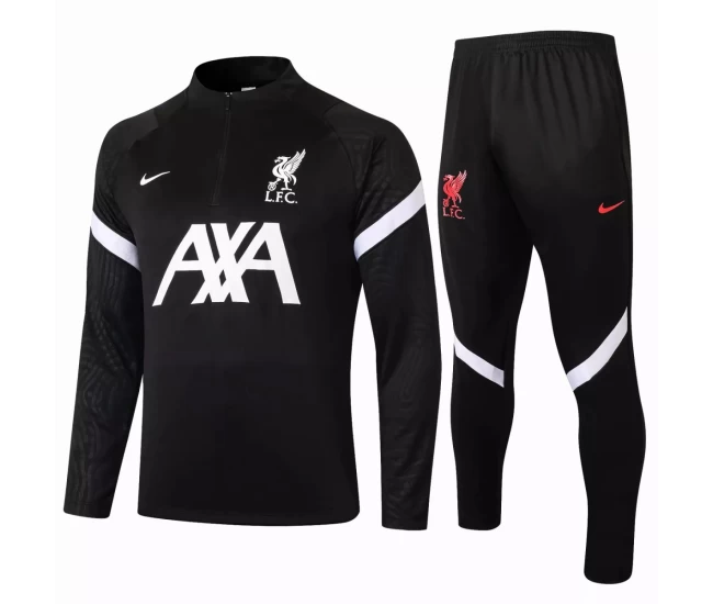 Liverpool FC Training Technical Soccer Tracksuit Black 2020 2021