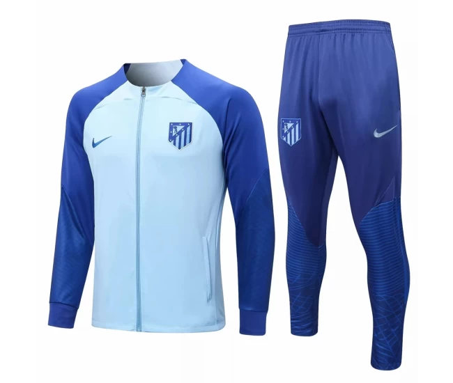 Atlético De Madrid Blue Training Presentation Football Tracksuit 2022-23