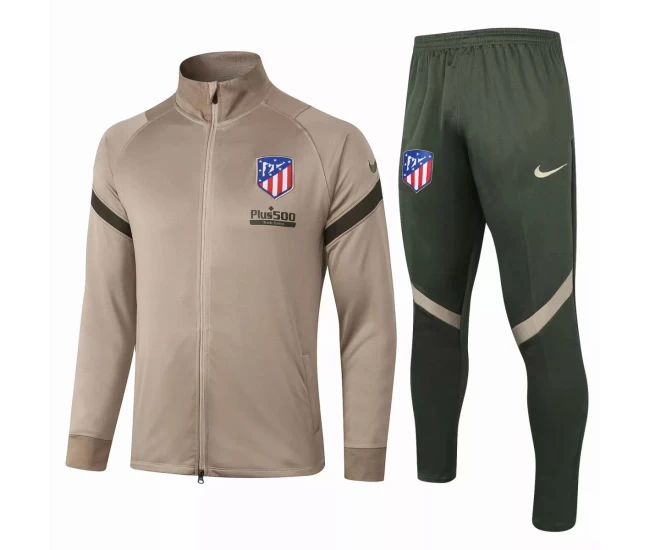 Atlético De Madrid Strike Tracksuit Khaki 2020 2021