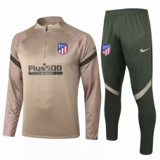 Atlético De Madrid Technical Training Soccer Tracksuit Khaki 2020 2021