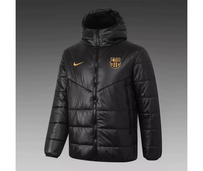 Barcelona Training Winter Jacket Black 2020 2021