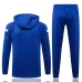 FC Barcelona Blue Hooded Presentation Football Tracksuit 2021-22