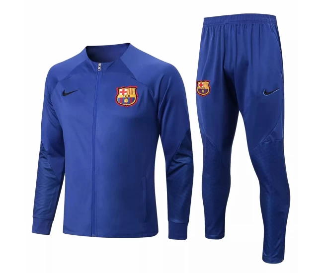 FC Barcelona Blue Training Presentation Football Tracksuit 2022-23