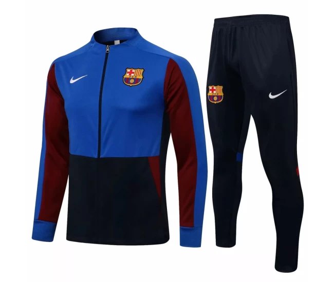 FC Barcelona Blue Training Presentation Football Tracksuit 2021-22