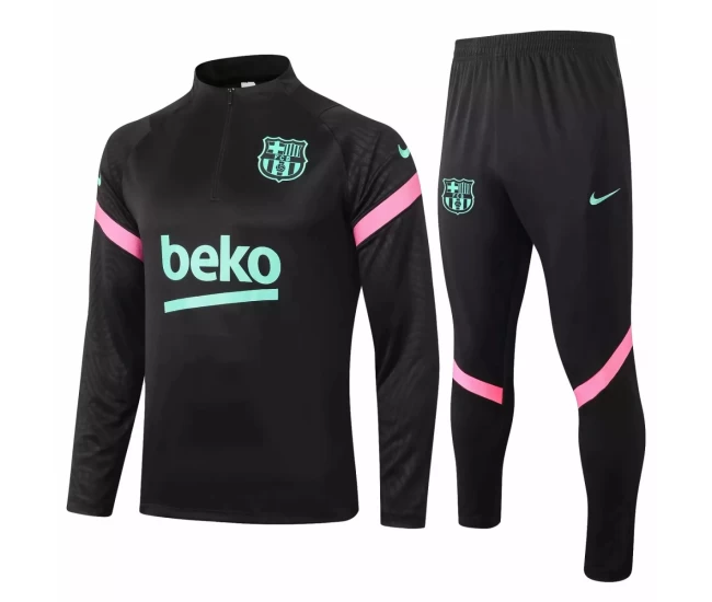 FC Barcelona Football Training Technical Tracksuit 2020 Black