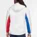 FC Barcelona Mens AWF Raglan Hoodie Football Jacket White 2023-24