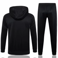 FC Barcelona Black Hooded Presentation Football Tracksuit 2024-25