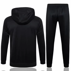 FC Barcelona Black Hooded Presentation Football Tracksuit 2024-25