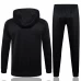 FC Barcelona Black Hooded Presentation Football Tracksuit 2024-25
