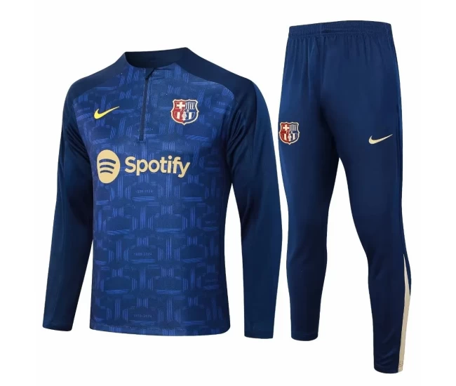 FC Barcelona Blue Training Technical Football Tracksuit 2024-25