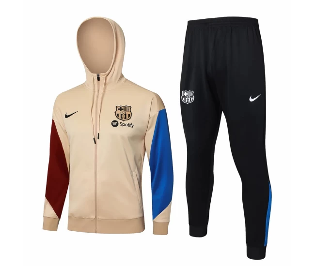 FC Barcelona Coach Hooded Presentation Football Tracksuit 2024-25