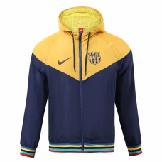 FC Barcelona Mens Windrunner Full Zip Hooded Football Jacket 2023-24