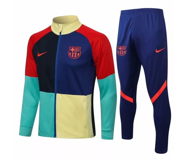 FC Barcelona Multicolor Training Presentation Football Tracksuit 2021-22