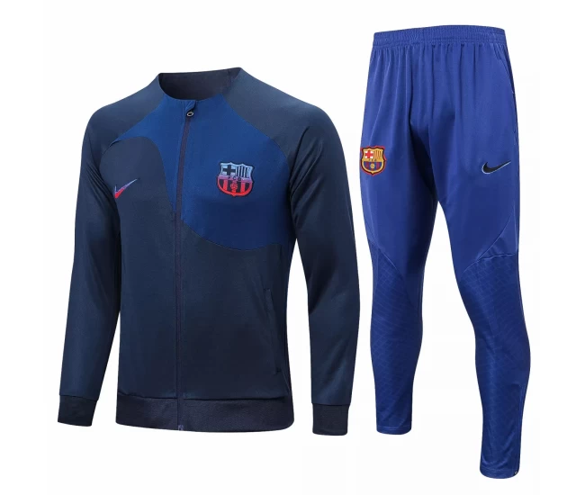 FC Barcelona Navy Training Presentation Football Tracksuit 2022-23