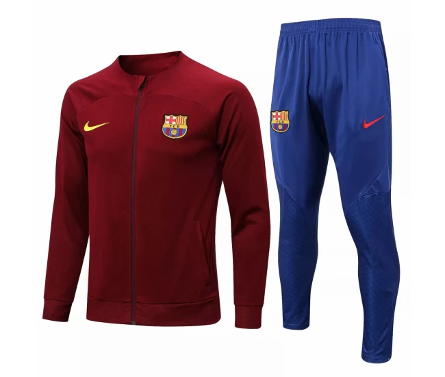 FC Barcelona Red Training Presentation Football Tracksuit 2022-23