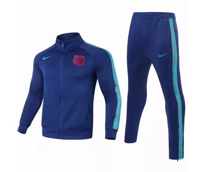 FC Barcelona Soccer Presentation Tracksuit Blue 2021 2022