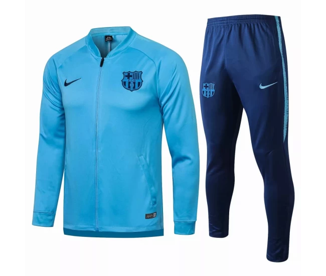 FC Barcelona Soccer Presentation Tracksuit Suit Blue 2021