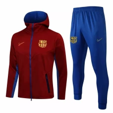 FC Barcelona Hooded Presentation Football Tracksuit Red 2021