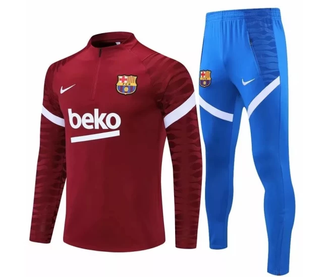 FC Barcelona Training Technical Football Tracksuit Red 2021