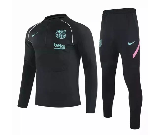 FC Barcelona Soccer Training Technical Tracksuit Black 2021