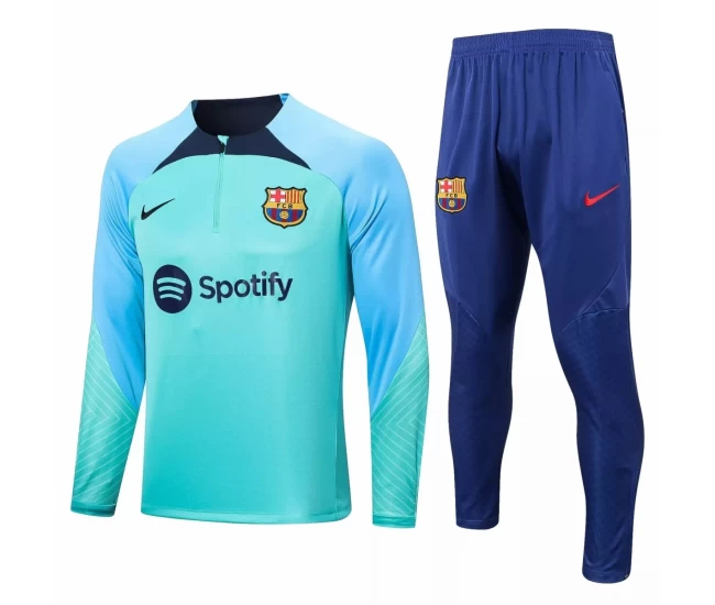 FC Barcelona Blue Strike Training Technical Football Tracksuit 2022-23