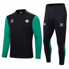 Real Betis Black Training Technical Football Tracksuit 2022-23