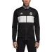 Real Madrid Three-Stripe Full-Zip Black/White Track Jacket