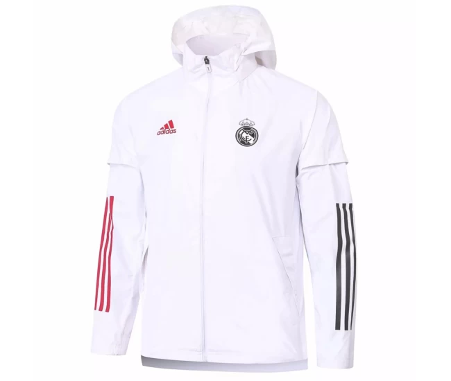 Real Madrid Mens All Weather Jacket White