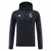 Real Madrid DNA Raglan Full-Zip Hoodie Windbreaker Jacket Navy